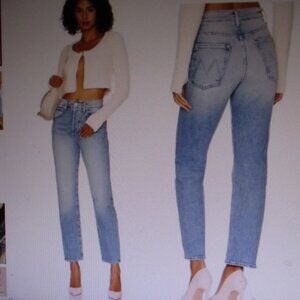 MOTHER High Waisted Hiker Hover Jeans